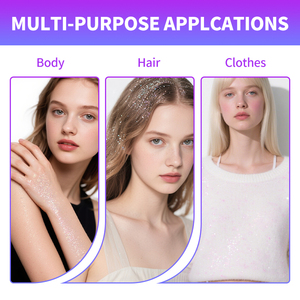 Sevich <strong>Glitter</strong> <strong>Spray</strong> Private Label Shining Sequins Glittering Powder <strong>Silver</strong> Golden <strong>Spray</strong> for <strong>Hair</strong> and Body - Product Image 5