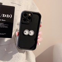 XP080 3d Black Coal Ball Cartoon Phone case Convient pour iPhone 17PROMAX 16PLUS 15PRO Nouveau