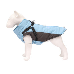 犬服反射デザイナーペット服服犬冬コートハーネス付き - Product Image 6
