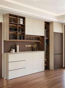 Armoires en bois modernes, hauteur réglable, design modulaire, écologiques, durables, gain de place, rangement pour chambre à coucher, salon - Product Image 4