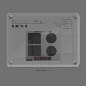 Table de cuisson à induction 4 brûleurs avec sonde de température alimentaire intégrée pour des lectures de température précises Tuya Smart Life - Product Image 6