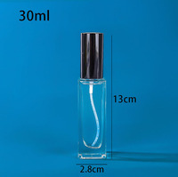 Échantillon gratuit designer 5 10 20 30 ml verre oriental vaporisateur clair bouteille de parfum avec sertissage surabaya
