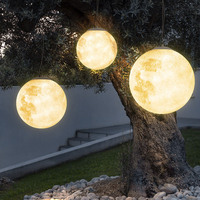 Lampe suspendue en forme de lune, lumière planétaire, boule moderne, salle à manger, chambre à coucher, lumière LED chaude, cour extérieure, allée, gazebo, acrylique PE 800x800
