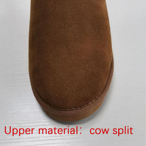 Chaussons <span class=keywords><strong>en</strong></span> laine mérinos et <span class=keywords><strong>peau</strong></span> de mouton avec logo personnalisé, <span class=keywords><strong>en</strong></span> cuir sué<span class=keywords><strong>d</strong></span>é véritable, chauds pour l'hiver, mules respirantes <span class=keywords><strong>en</strong></span> fourrure <span class=keywords><strong>d</strong></span>'<span class=keywords><strong>agneau</strong></span> - Product Image 6