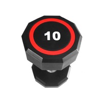 Juego de Mancuernas Hexagonales de Goma Comerciales Antideslizantes para Entrenamiento con Pesas Libres, Equipo de Gimnasio para Ejercicios de Fuerza y Fitness