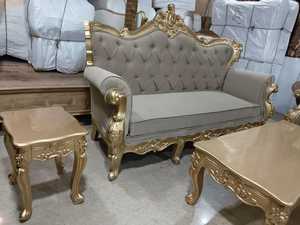 Ensemble de canapés de luxe dorés ornés, style européen, meubles anciens faits à la main, cadre en bois sculpté haut de gamme, pour salon royal, vente en gros - Product Image 3
