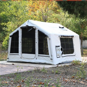 <span class=keywords><strong>Tente</strong></span> de Glamping <span class=keywords><strong>Gonflable</strong></span> Blanche Minimaliste 8 Personnes, Étanche, Double Portes, Double Fenêtres Panoramiques, Marque Privée, pour Jardin, 8 420D - Product Image 3