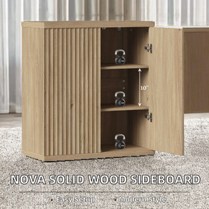 <span class=keywords><strong>Buffet</strong></span> en <span class=keywords><strong>bois</strong></span> de style <span class=keywords><strong>scandinave</strong></span> <span class=keywords><strong>blanc</strong></span>, meuble de rangement pour la cuisine, la salle à manger, le salon, meubles pour la maison - Product Image 3