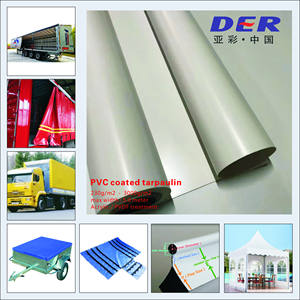 750GSM 0,6mm Impermeable Lona PVC Membrana Resistente Al Desgarro Fabricante Para Cubierta De <span class=keywords><strong>Camio</strong></span> N Patrón recubierto Uso Bolsas - Product Image 4