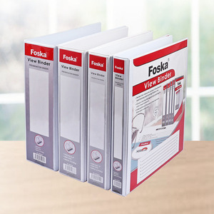 Dossier de présentation professionnel Foska, facile à ouvrir, angle d'ouverture fluide de 2,0 pouces, classeur à anneaux en D, classeur à 4 anneaux A4 avec poches intérieures - Product Image 6