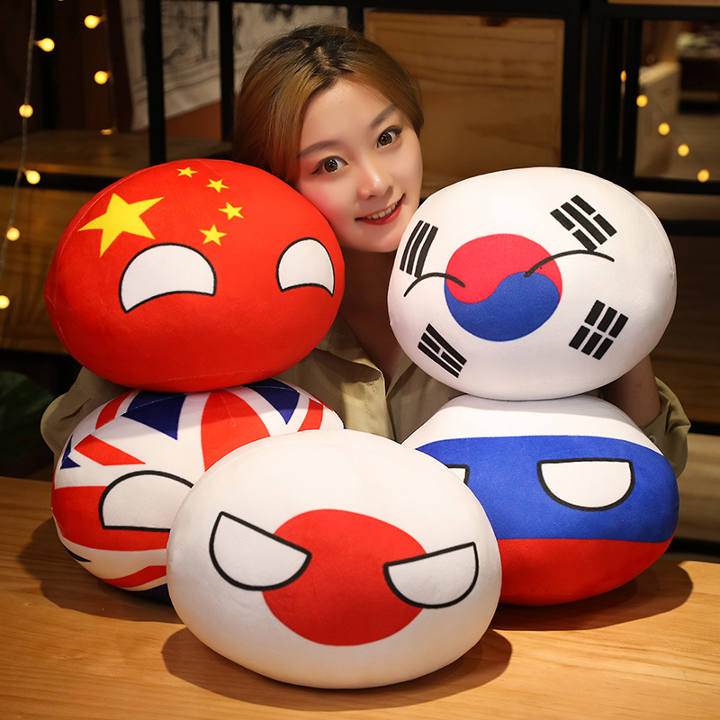 ぬいぐるみ Polandball plush dolls All USA Polandball Plush Countryball USSR USA FRANCE RUSSIA UK JAPAN