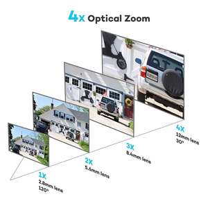 6mp ir Augapfel Kuppel <span class=keywords><strong>IP</strong></span> Poe Überwachungs kamera 2,8-12mm motorisierter Zoom 30m ir Nachtsicht h.265 p2p Smart Mensch/Fahrzeug Erkennung - Product Image 3