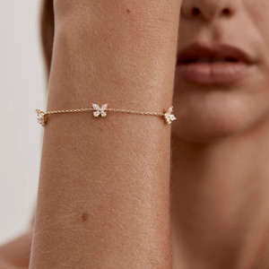Pulseras <span class=keywords><strong>de</strong></span> Mariposa <span class=keywords><strong>de</strong></span> <span class=keywords><strong>Oro</strong></span> <span class=keywords><strong>de</strong></span> 18k con Circonita Cúbica en Forma <span class=keywords><strong>de</strong></span> Pera y Marquesa, Joyería <span class=keywords><strong>de</strong></span> Moda al por Mayor, <span class=keywords><strong>Pulsera</strong></span> <span class=keywords><strong>de</strong></span> Plata 925 <span class=keywords><strong>de</strong></span> Estilo Vintage - Product Image 2