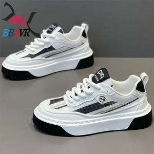 Venta Directa de Fábrica de Zapatos Casuales de Malla Transpirable para Verano, con Tacones Bajos y Plataforma Elevada . - Product Image 3