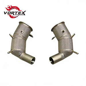 Tubo de Escape de Acero Inoxidable con Catalizador de Alto Flujo Vortex de 200 Celdas para Porsche 911 991.2 Turbo S 3.8T, Mejora de Rendimiento para Carreras - Product Image 1