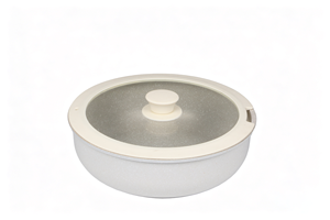 Ensemble de 6 casseroles en aluminium moulé sous pression avec revêtement antiadhésif en granit, poignée amovible en bakélite, compatible avec tous les types de cuisinières, avec couvercle en silicone - Product Image 6