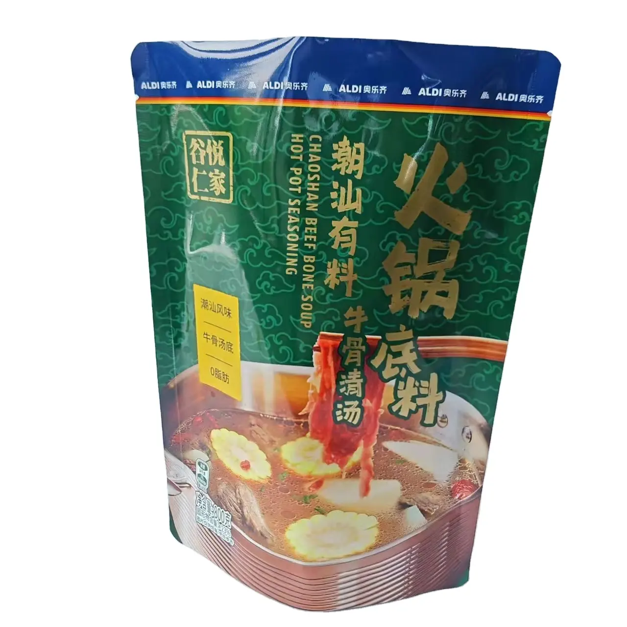 Custom Printed Retort Standing Bags High Temperature Camping Cooking Set Bag Sauce Curry Food Retort Pouch