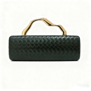 Factory Direct Bulk OEM Woven PU Leather Laser Logo Custom Handle Commercial Wholesale Women's Evening <b>Bags</b> - Product Image 5