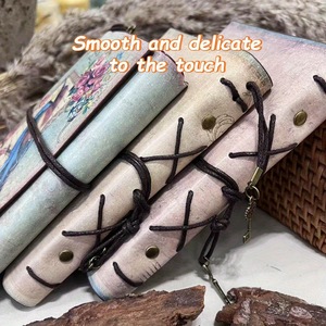 Carnet de notes vintage en cuir de vachette, 90 feuilles A6, journal personnalisé imprimé, imperméable, écriture possible, papeterie de voyage, classeur - Product Image 6