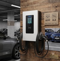 Nueva Estación de Carga Inteligente para Vehículos Eléctricos de 44kW CA, Doble Puerto de 22kW Tipo 2, OCPP 1.6J/2.0.1, RFID, Cargador Comercial para Vehículos Eléctricos
