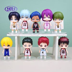 Juego de 9 Figuras de Acción de <span class=keywords><strong>Anime</strong></span> de Baloncesto Kawaii, Muñecos de <span class=keywords><strong>Kuroko</strong></span> Tetsuya, Kagami Taiga, Hyuga Junpei para Niños - Product Image 1