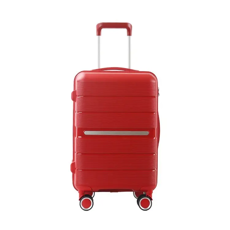 2020 नवीनतम शैली पीपी हार्ड खोल यात्रा पर ले जाने-ट्राली सूट मामले यात्रा बैग सामान सेट