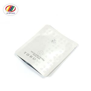 Emballage en mylar découpé en blanc mat imprimé sur mesure pour <span class=keywords><strong>masques</strong></span> faciaux trois sacs en plastique à joint latéral - Product Image 4