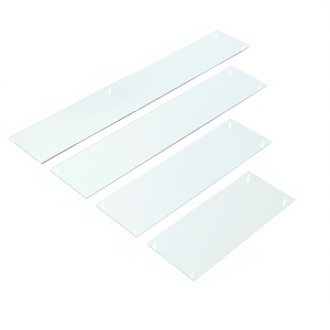 Estante de Vidrio Templado de 55x118 mm con Soportes para Montaje en Pared - Product Image 2