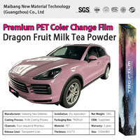 Vinilo Autoadhesivo Rosa Cristal para Envolver Autos (Venta al por Mayor 1.52m X 18m)