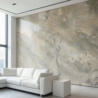 Décoration murale de fond de télévision en marbre onyx naturel de luxe léger européen pour salon