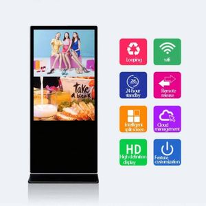 High-Definition 85inch Indoor <b>Floor</b>-Standing Vertical Advertising <b>Machine</b> Touch LCD Display 4K Ultra HD LED Light Remote - Product Image 5