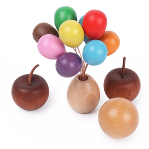Fournisseur direct d'usine transfrontalier, <span class=keywords><strong>livraison</strong></span> <span class=keywords><strong>rapide</strong></span>, ornements en bois en forme de pomme, objets décoratifs - Product Image 2