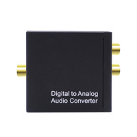 Digital-zu-Analog-Audio-Konverter 192kHz SPDIF Optisch Koaxial zu 3,5mm RCA Toslink Glasfaser für Gaming-Verstärker TV PC PS5 Heimkino