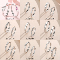 S925 Zilveren Paar Ring High-End Paar Stijl Paar Ring Met Lus Ring Voor Valentijnsdag Cadeau