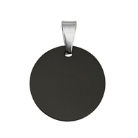 Pendentif anti-perte en acier inoxydable brut pour identification, gravure laser de logo, nom d'animal, numéro de téléphone, matériau vierge