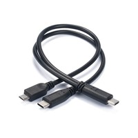 Câble de charge USB-C mâle à double sortie 30 cm |   5V 3A 15W pour 2 appareils |   Options USB C / Mini / Micro / Double Micro / Double Mini