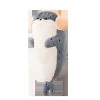 Oreiller en peluche phoque le plus vendu, casque audio mignon, jouet en peluche unisexe, rembourrage en coton PP, compagnon de sommeil parfait, décoration d'intérieur