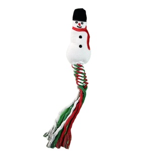 Juguete de Peluche con Sonido de Perro Navideño, Juguete de Santa Claus para Masticar, Resistente a Mordidas - Product Image 5