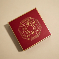 Boîte à bijoux de luxe personnalisée écologique pour bracelet et collier, emballage cadeau, boîte rouge avec couvercle et base, doublure personnalisée