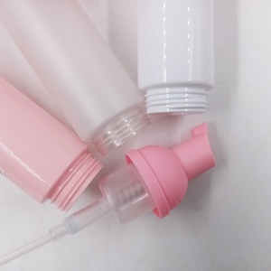 High Quality PET 50ml 100ml 120ml 150ml <b>Pink</b> Matte Rose Gold Hand Mousse Foaming Soap Dispenser Wash Cleanser Foam Pump <b>Bottle</b> - Product Image 4