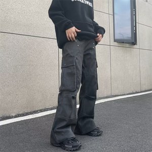 Tuta casual Streetwear 2023 pantaloni dritti larghi di design alla moda da <span class=keywords><strong>uomo</strong></span> - Product Image 3