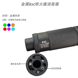 定制水晶户外射击游戏空气枪示踪消音器带烟雾 - Product Image 5