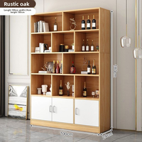 Meuble de présentation pour vin rouge, étagère de séparation pour salon, pour vin, thé, cigarettes, meuble de sol pour la maison, sans peinture
