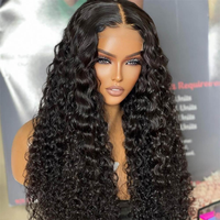 Perruque longue bouclée en cheveux humains vierges brésiliens |   Dentelle transparente suisse 13x4 pour la partie avant |   Perruque à l'aspect naturel pour femmes