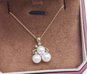 UM Jewelry 925 Collar de plata al por mayor perla natural circón (para unisex/hombres/mujeres) + regalo de boda diario de aniversario - Product Image 4