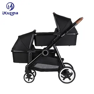 Poussette jumelle pour bébé, chariot pliant et assis, bon prix, livraison gratuite en chine - Product Image 1
