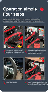 Новый многофункциональный пусковой механизм для автомобиля 2026 года с компрессором, 21000 мАч, с ЖК-дисплеем и светодиодной подсветкой, портативный внешний аккумулятор - Product Image 6