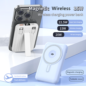 Batería Externa Portátil de 10000mAh con Carga Rápida PD de 22.5W, con Cable, Soporte y <span class=keywords><strong>Cargador</strong></span> Magnético Inalámbrico para <span class=keywords><strong>iPhone</strong></span> 17, Nueva Tendencia 2026 - Product Image 5