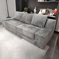 Keine Montage erforderlich: Bequemes Schlafsofa mit Kissen, breiter Armlehne und Kompressionsfunktion – Doppel-Schlafsofa