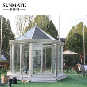 Moderno Four Seasons Solarium Veranda Elegante independiente Casa de cristal Jardín de invierno Sunroom para uso al aire libre - Product Image 1